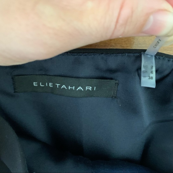 Elie Tahari pleated black pencil skirt - Picture 3 of 6